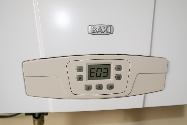 Панель котла Baxi с ошибкой E03